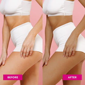 Close-up of Jergens tanning lotion texture