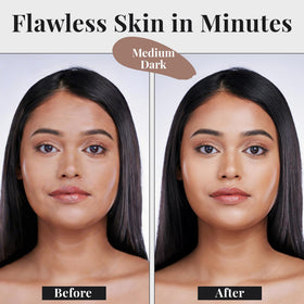 Close-up of Jerome Alexander My Color Self-Adjusting Foundation 2pc Set - Medium Dark