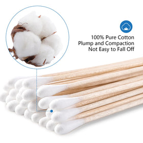 Close-up of JMU cotton swab tip showing absorbency