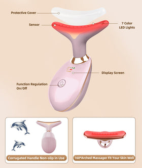 Close-up of Jobazok Facial Massager's curving design
