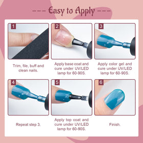 Close-up of JODSONE Gel Nail Polish bottles