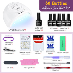 Close-up of JODSONE gel nail polish bottles in various colours