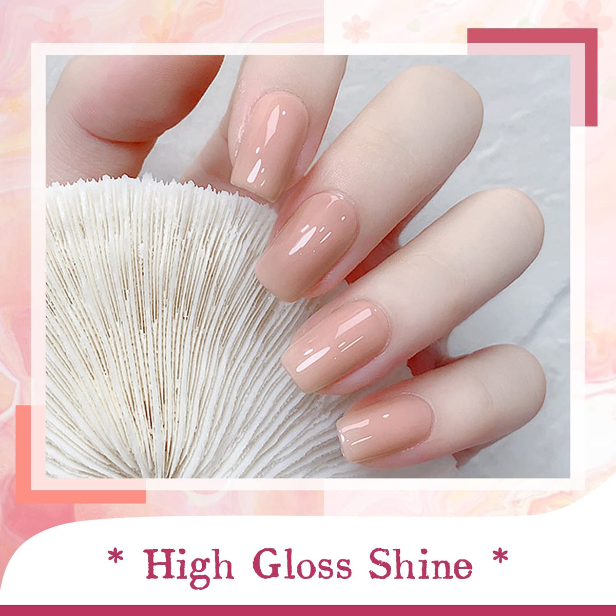 Close-up of JODSONE gel nail polish colours