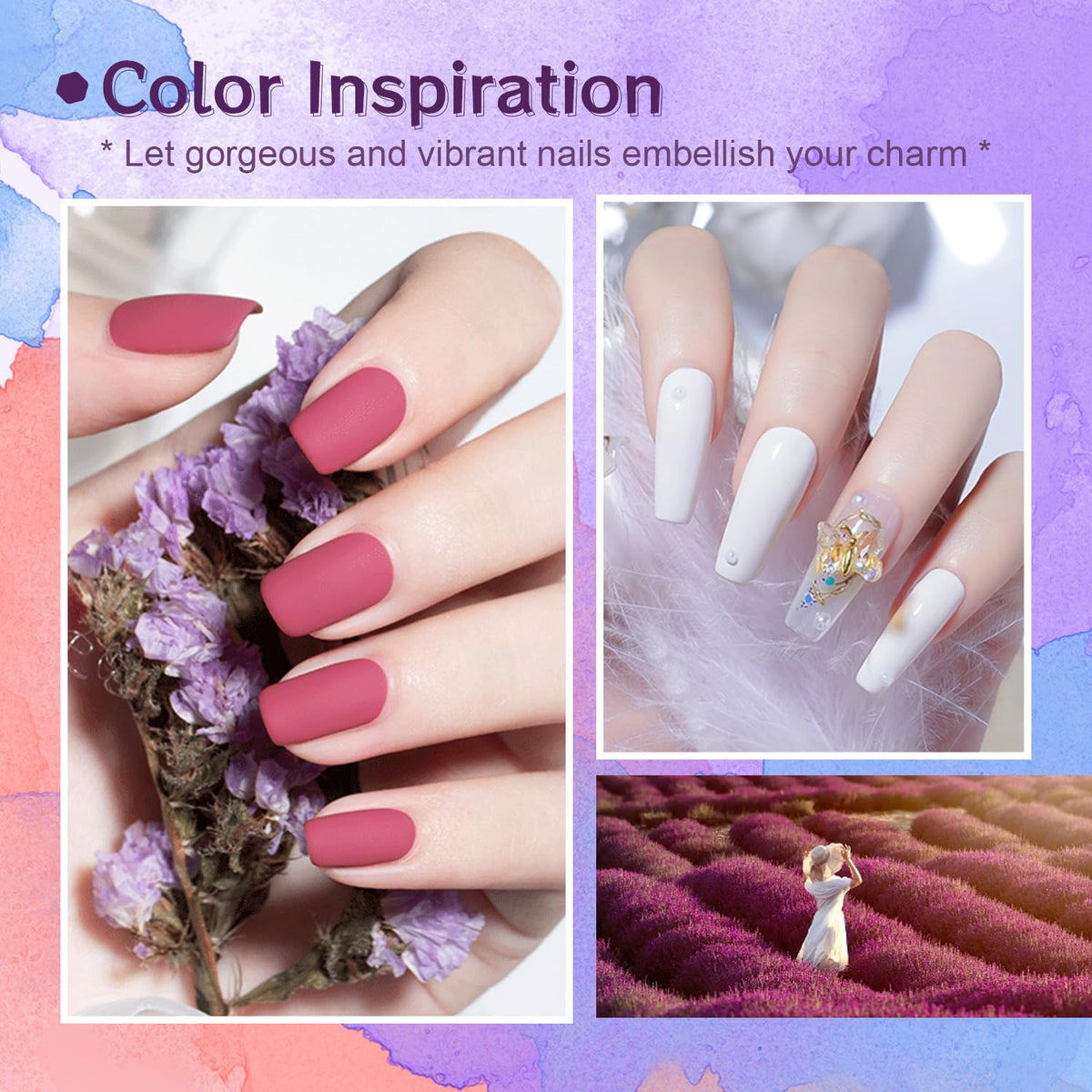 Close-up of JODSONE gel nail polish colours