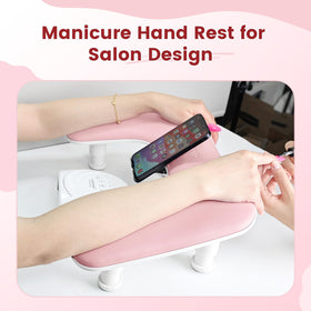 Close-up of JODSONE Manicure Hand Rest's PU material