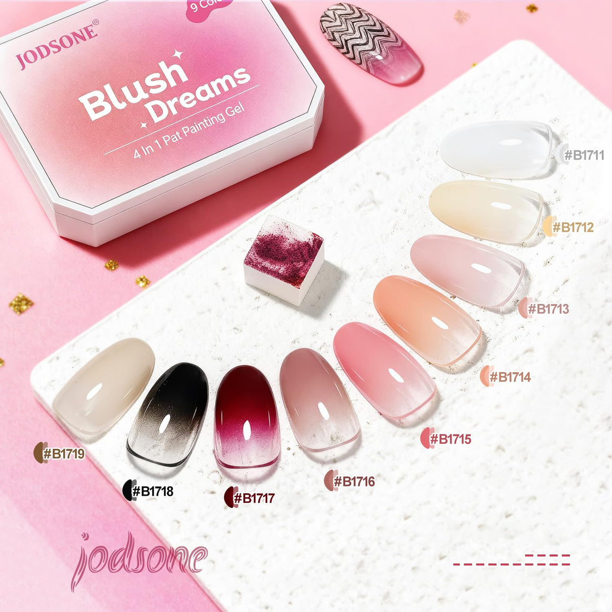 Close-up of JODSONE nail lamp with LCD display