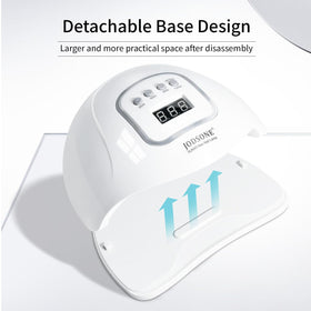 Close-up of JODSONE UV LED Nail Lamp curing gel polish