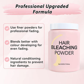 Close-up of JUANCHI Hair Bleach Powder texture