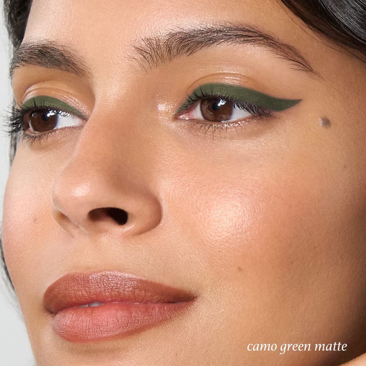 Close-up of Julep All-Day Eyeliner tip in Camo Green