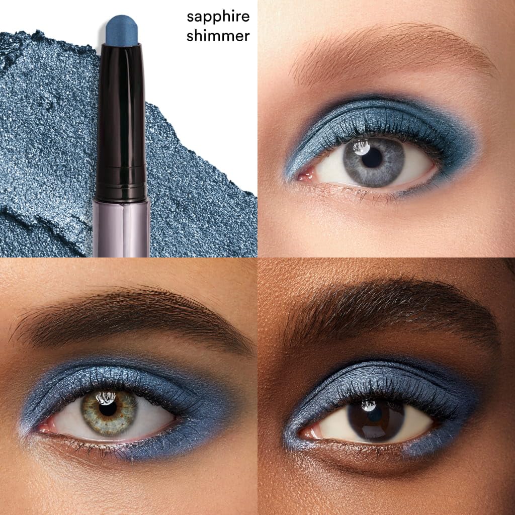 Close-up of Julep Eyeshadow 101 Crème-to-Powder Stick Sapphire Shimmer tip