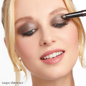 Close-up of Julep Eyeshadow 101 Crème-to-Powder Stick Taupe Shimmer tip