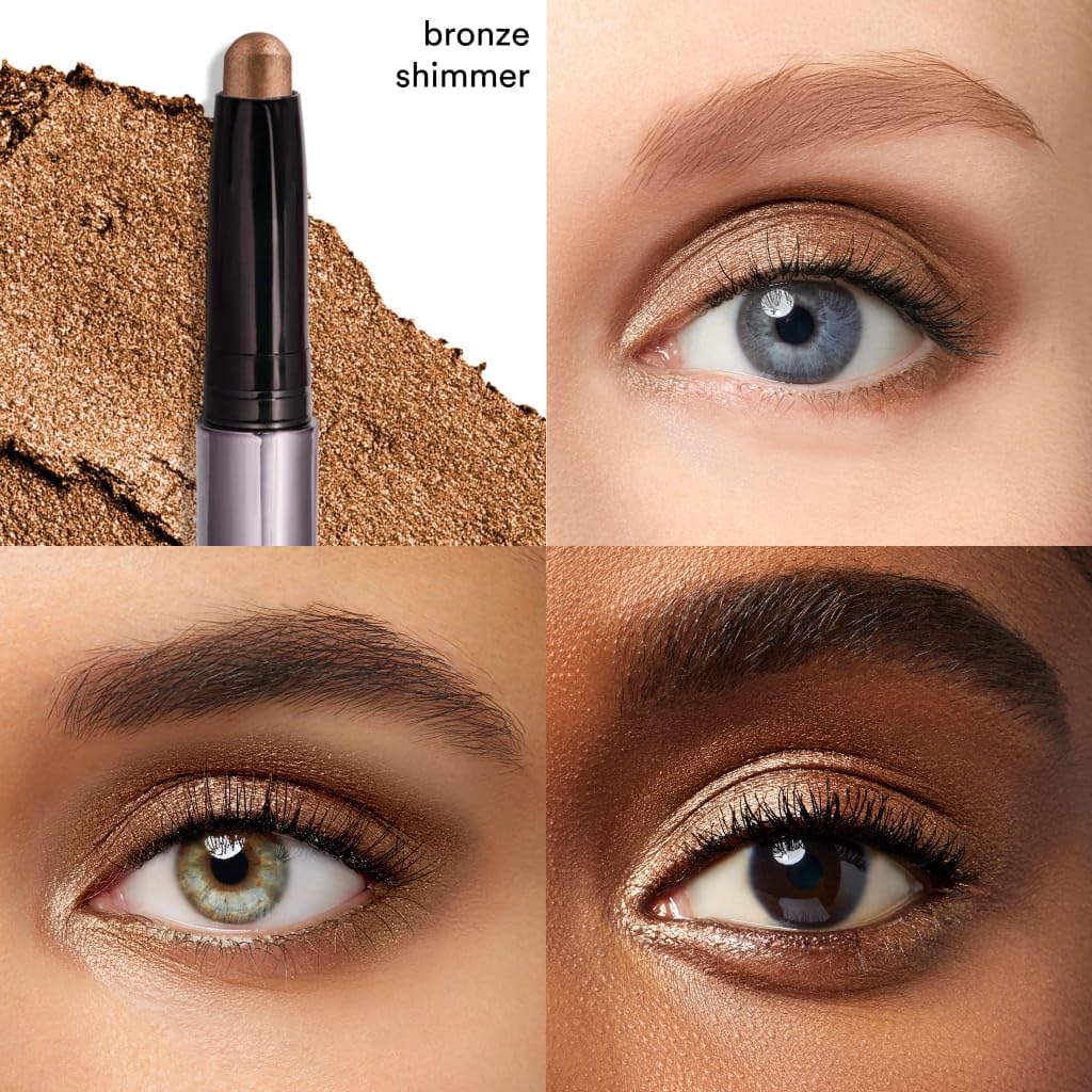 Close-up of Julep Eyeshadow 101 Stick showing bronze shimmer colour