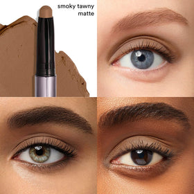 Close-up of Julep Eyeshadow 101 stick showing Smokey Tawney Matte shade