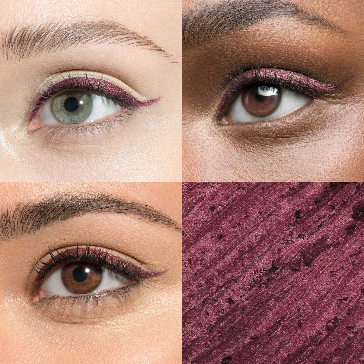 Close-up of Julep Fig Shimmer eyeliner tip
