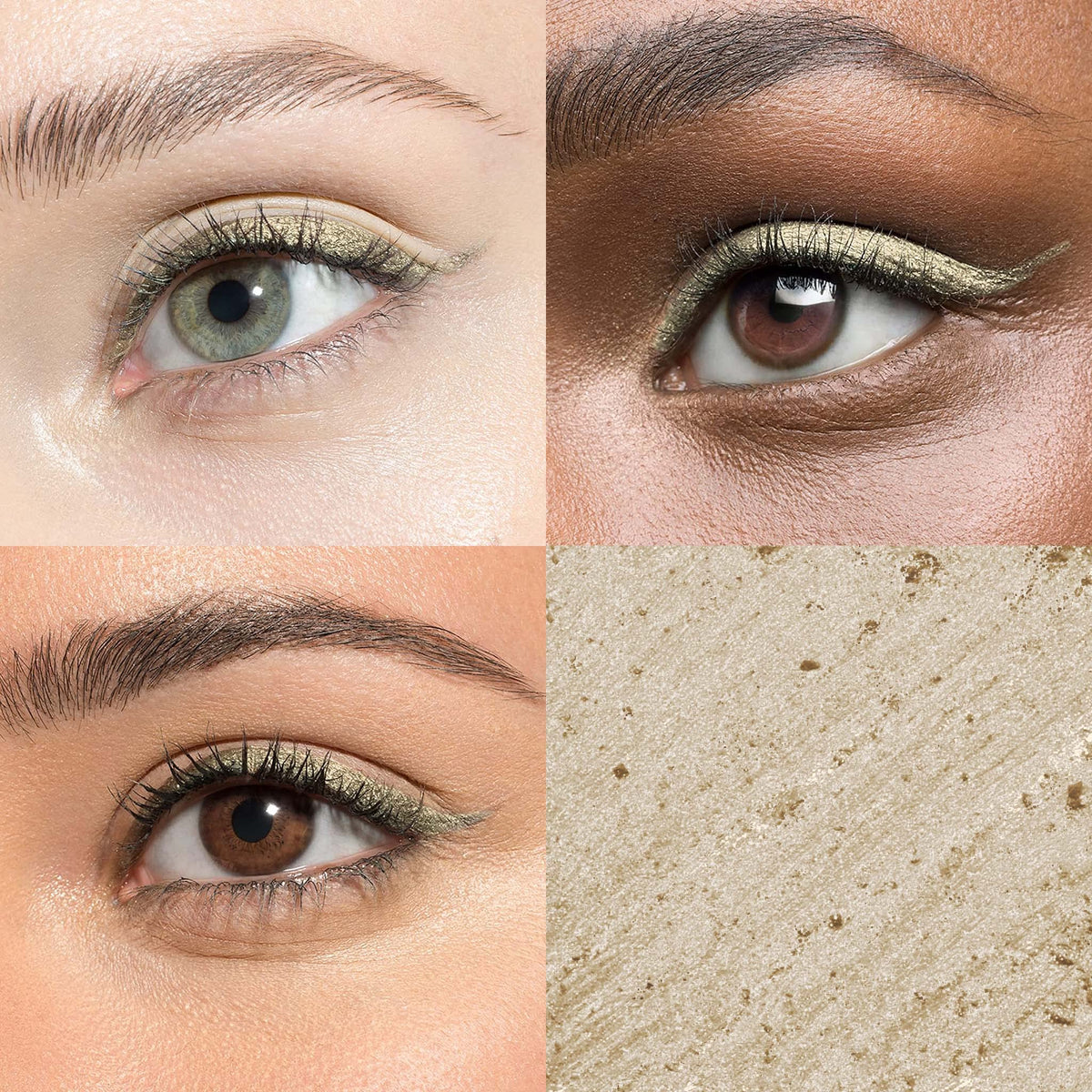 Close-up of Julep Gilded Gold Shimmer Eyeliner tip