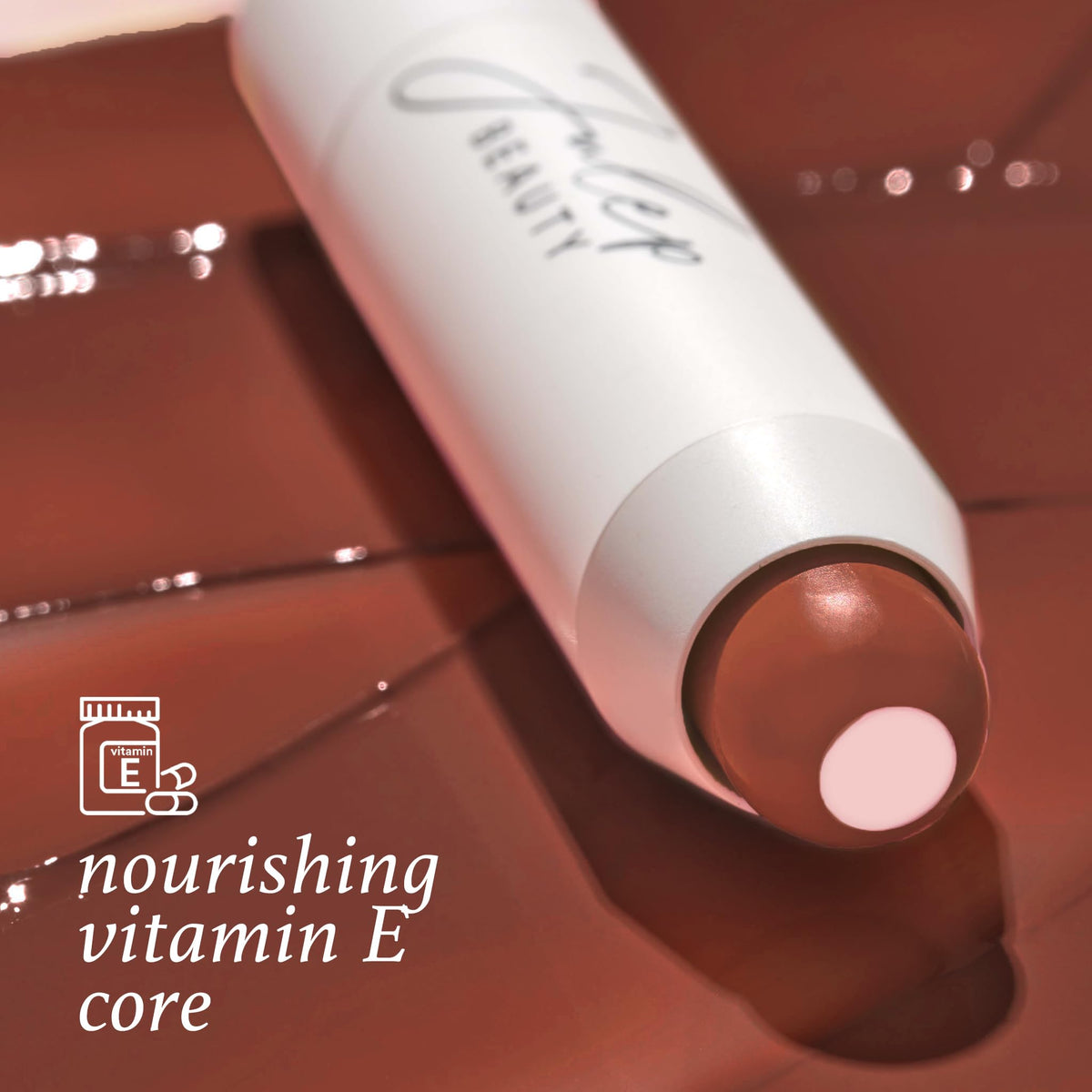 Close-up of Julep Tinted Lip Balm texture