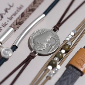 Close-up of K'lani Roam Hair Tie Bracelet showing elastic texture