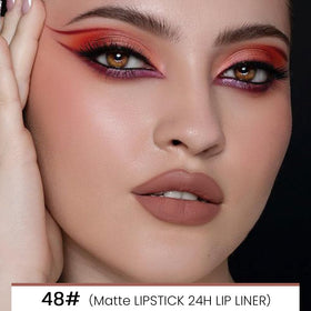 Close-up of Kaely lip liner pencil in nude brown