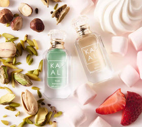 Close-up of KAYALI Mini Yum Boujee Marshmallow | 81 Eau de Parfum Intense bottle