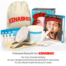 Close-up of KENASHII hypo-allergenic nasal wax in a container