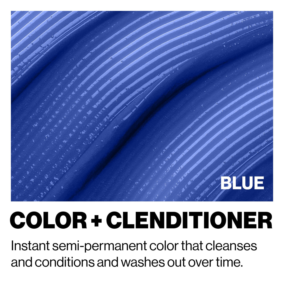 Close-up of KERACOLOR Color + Clenditioner Blue bottle
