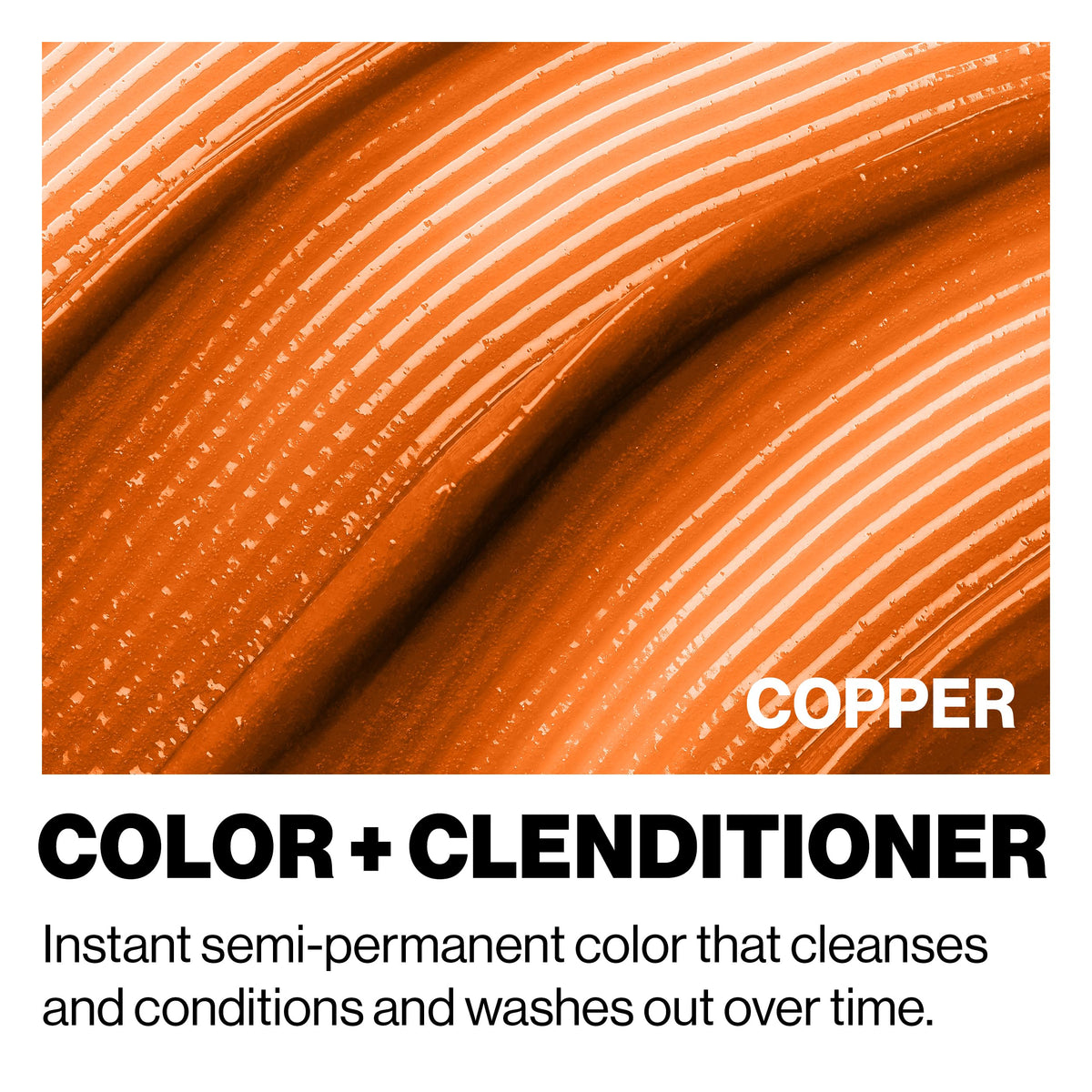 Close-up of KERACOLOR Color + Clenditioner Copper texture