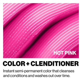 Close-up of KERACOLOR Color + Clenditioner Hot Pink bottle