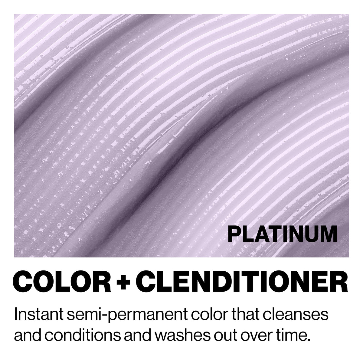 Close-up of KERACOLOR Color + Clenditioner Platinum texture