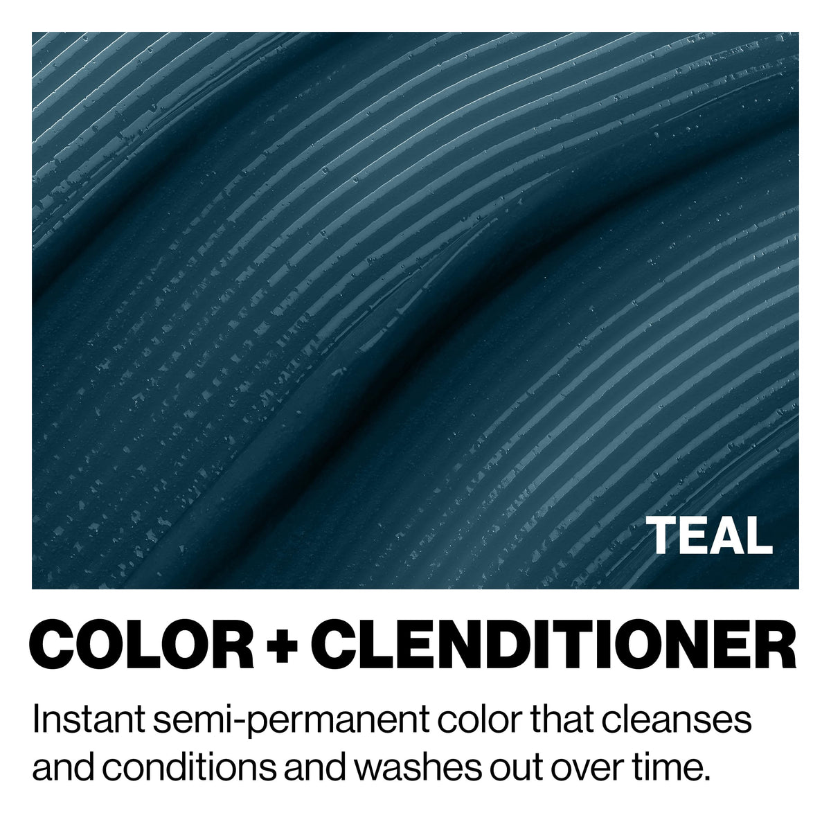Close-up of KERACOLOR Color + Clenditioner Teal texture
