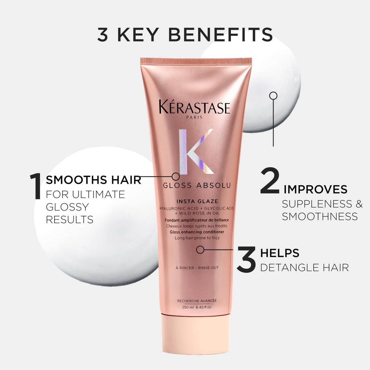 Close-up of KÉRASTASE Gloss Absolu Conditioner texture
