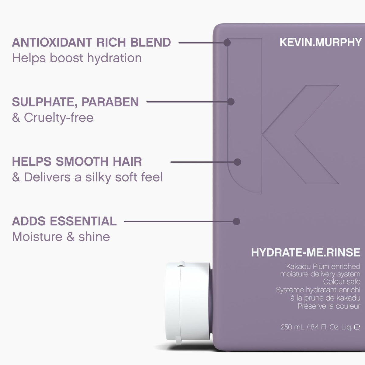 Close-up of KEVIN.MURPHY HYDRATE-ME.WASH shampoo texture