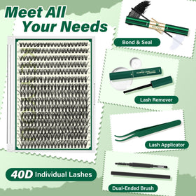 Close-up of KEYYOU lash bond and seal solutions