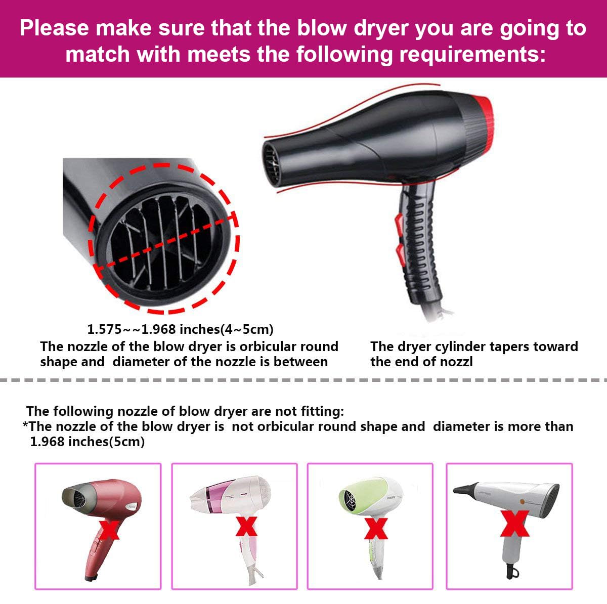 Close-up of KingKam Hair Diffuser nozzle
