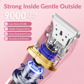 Close-up of KINGTEE bikini trimmer head for precision trimming