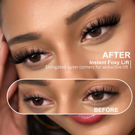 Close-up of Kiromiro Fox Eye Lashes showing soft cotton band