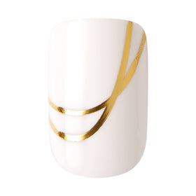Close-up of KISS Voguish Fantasy Press On Nails gel finish