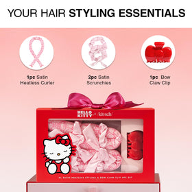 Close-up of Kitsch Hello Kitty satin curling rod