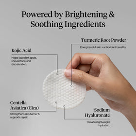 Close-up of Kitsch Kojic Acid Cotton Pad showing texture