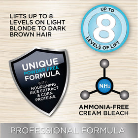 Close-up of Knight & Wilson ammonia-free cream hair bleach