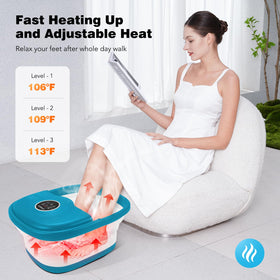Close-up of KNQZE foot spa control panel with wireless remote