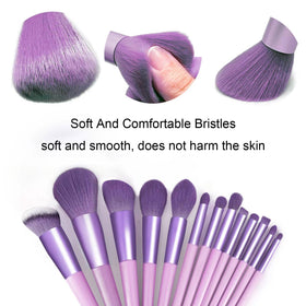 Close-up of Koccido makeup brushes showing soft bristles