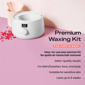 Close-up of KoluaWax digital wax warmer with silicone pot