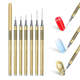 Close-up of Komall Nail Art Brush with fine tip