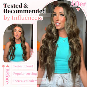 Close-up of KooKaStyle clip in hair extensions with stainless steel clips