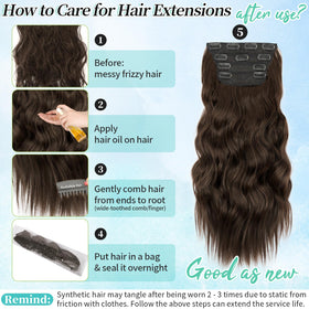 Close-up of KooKaStyle hair extensions showing clip details