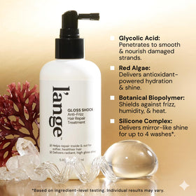 Close-up of L'ANGE HAIR Gloss Shock ingredients
