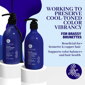 Close-up of L LUSETA Blue Conditioner texture