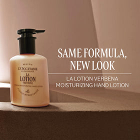 Close-up of L'OCCITANE Shea Butter Verbena Lotion texture
