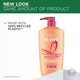 Close-up of L'Oreal Paris Elvive Dream Lengths Shampoo texture