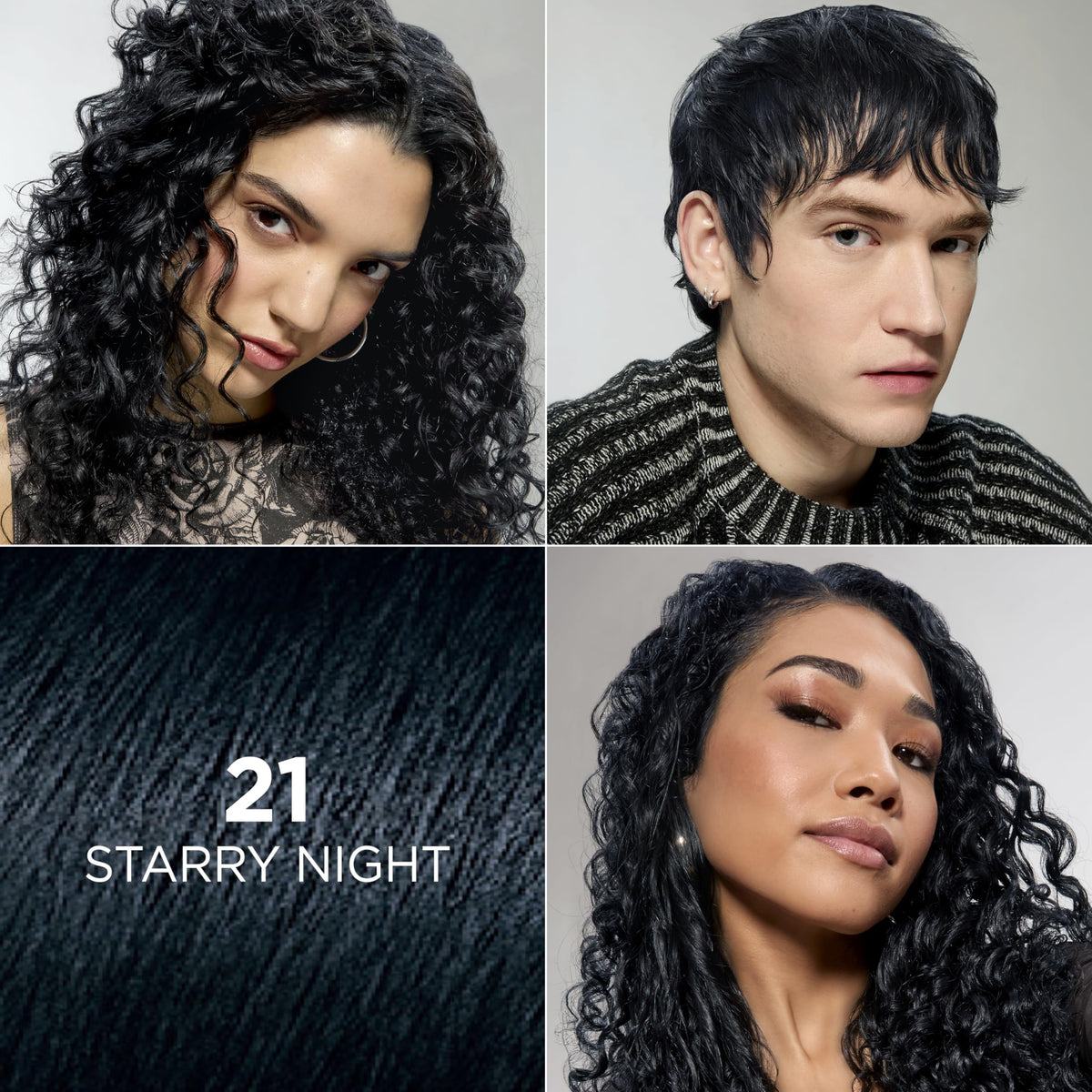 Close-up of L'Oreal Paris Feria hair dye application process